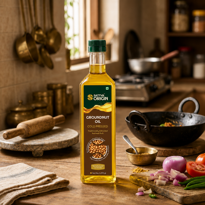 Cold-Pressed Groundnut Oil