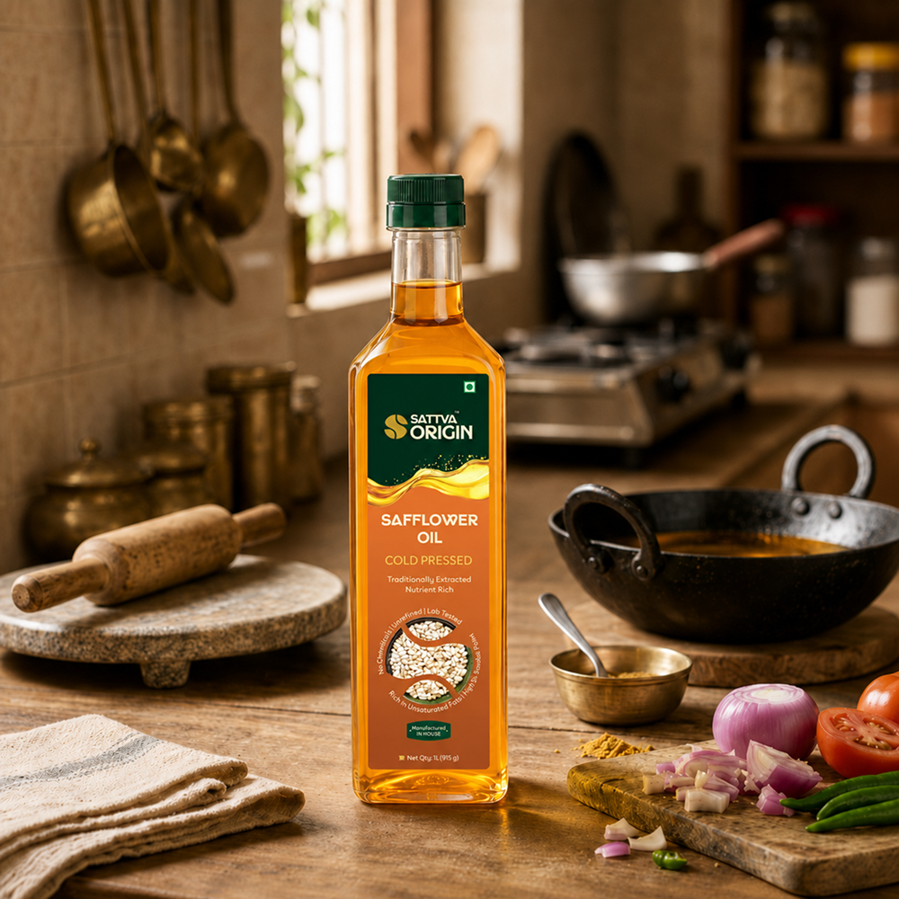 Cold-Pressed Kardai Safflower Oil