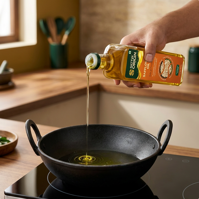 Cold-Pressed Kardai Safflower Oil