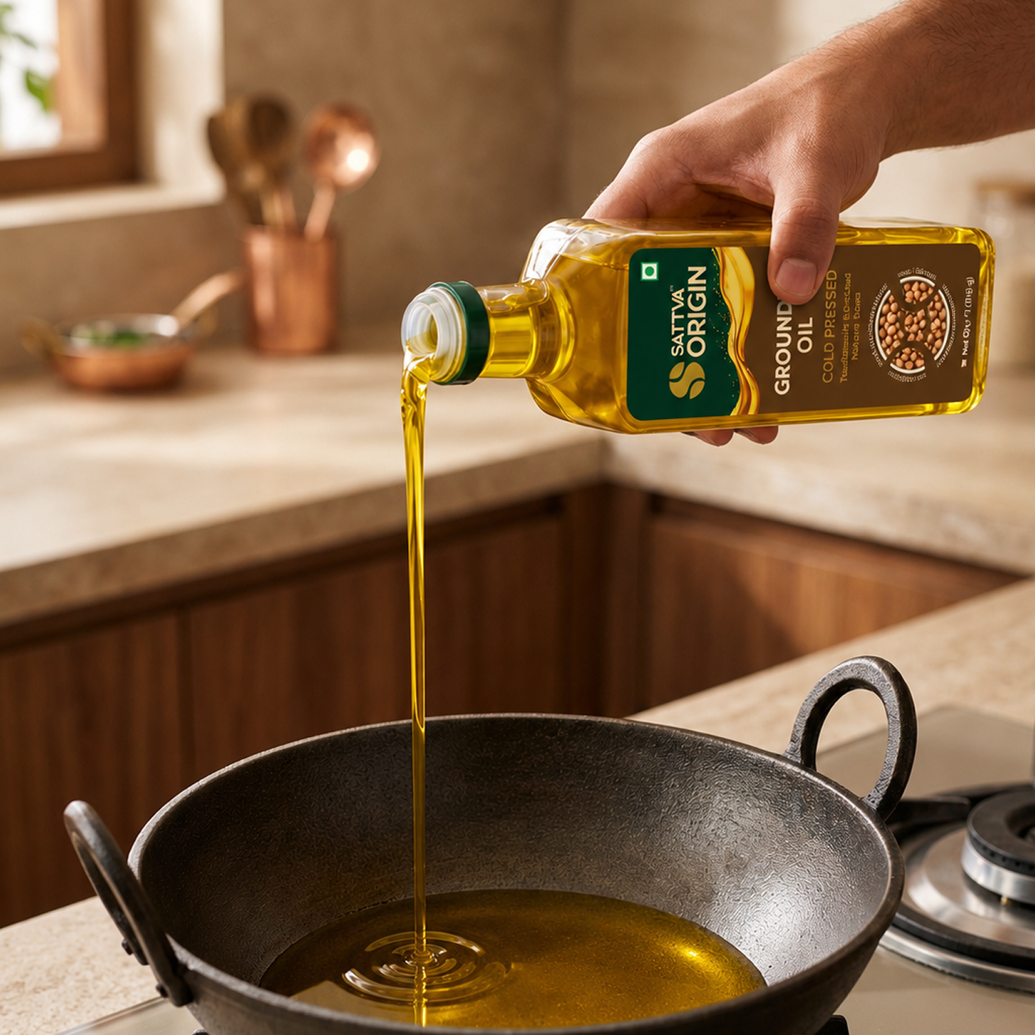 Cold-Pressed Groundnut Oil